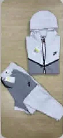 Premium Tech Fleece Sweatsuit, Hoodie Jogger Set, Street Luxe Tracksuit - Rose In Concrete 🥀