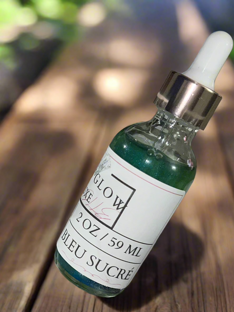 Luxe Lay'Elle Body Glow | Bleu Sucre | 2 Oz Bottle