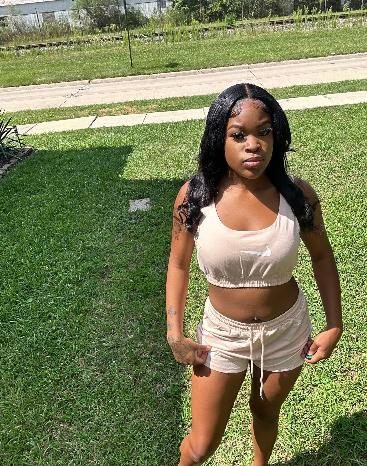 Cropped Halter Set