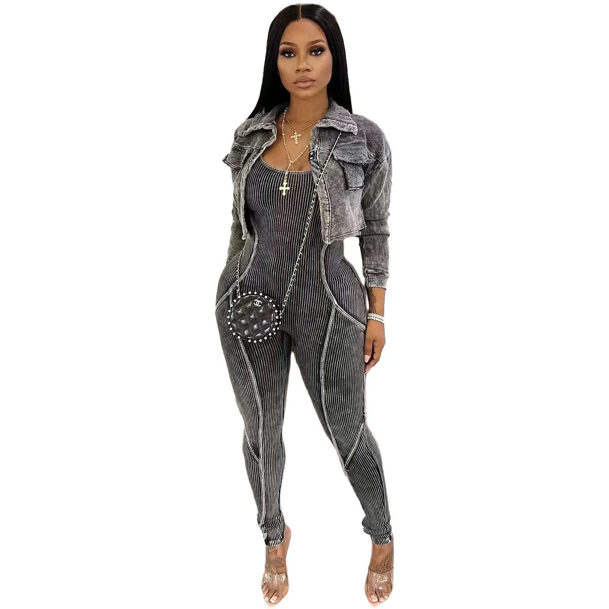 Long Sleeve Jumpsuit Set