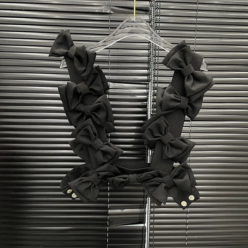 Bow Cascade Statement Crop Top