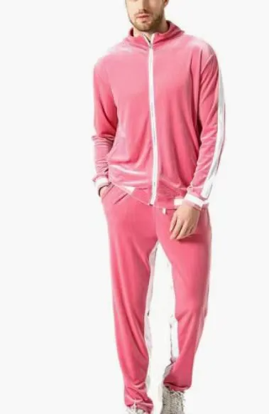Men Velour Jogger Set