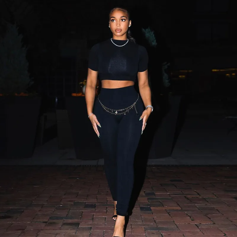 Bodycon Cropped Leggings Set