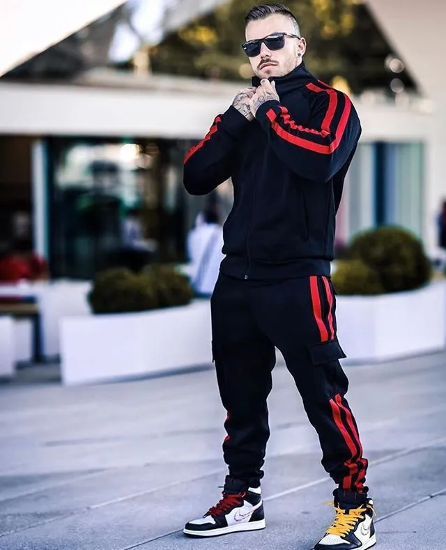 Striped Jogger Set
