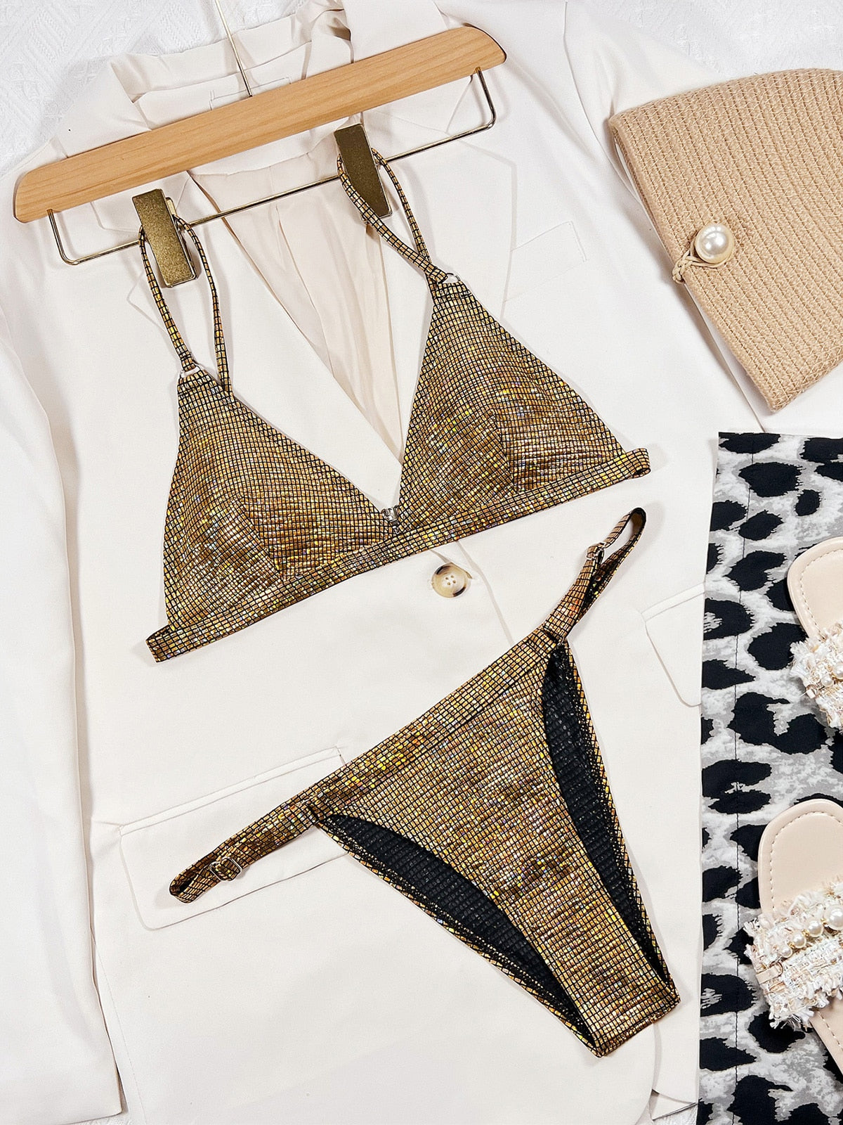 Disco Ball Bikini - Rose In Concrete 🥀
