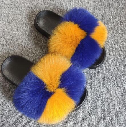 Collection 2: Fluffy Fur Slides - Rose In Concrete 🥀