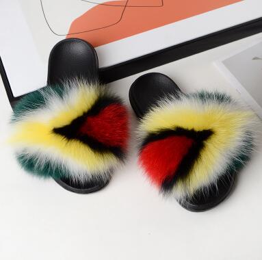 Collection 1: Fluffy Fur Slides - Rose In Concrete 🥀