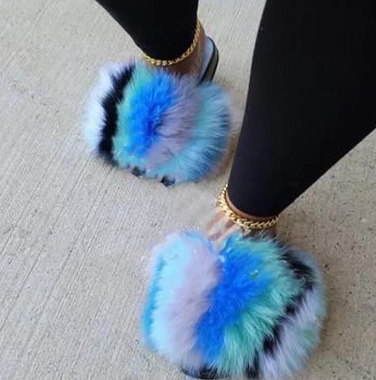 Collection 1: Fluffy Fur Slides - Rose In Concrete 🥀