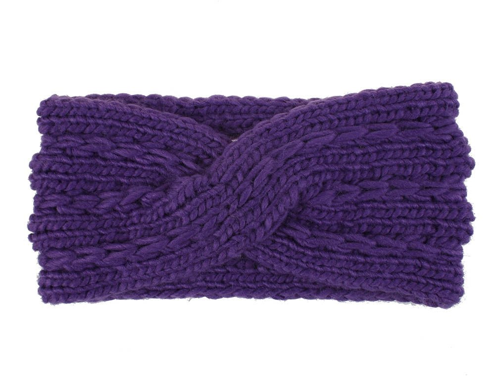 Winter Warmer Ear Knitted Headband - Rose In Concrete 🥀