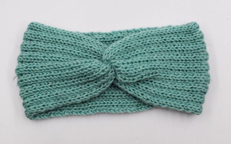 Winter Warmer Ear Knitted Headband - Rose In Concrete 🥀
