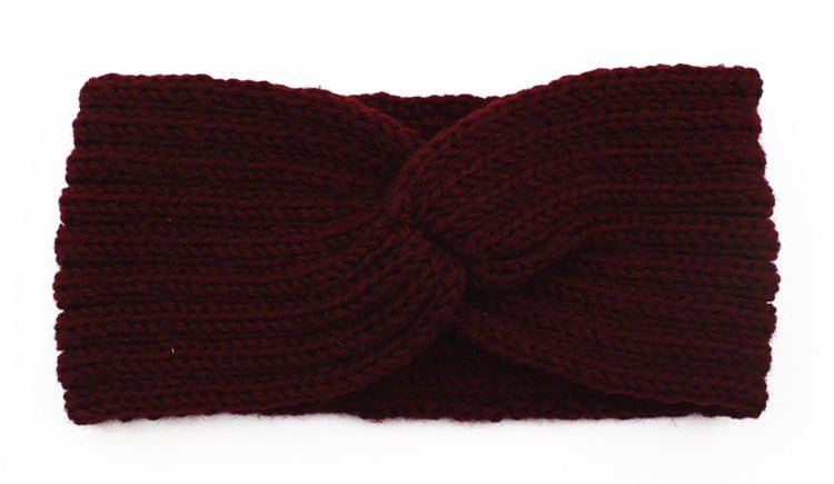Winter Warmer Ear Knitted Headband - Rose In Concrete 🥀