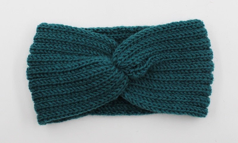 Winter Warmer Ear Knitted Headband - Rose In Concrete 🥀