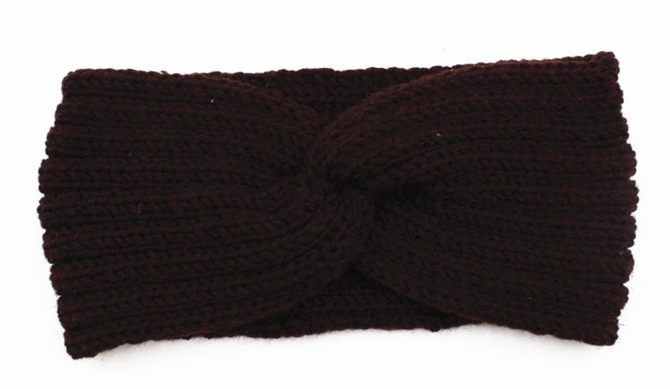 Winter Warmer Ear Knitted Headband - Rose In Concrete 🥀