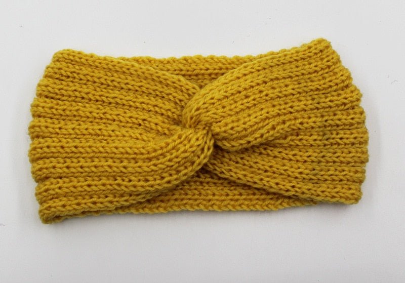 Winter Warmer Ear Knitted Headband - Rose In Concrete 🥀
