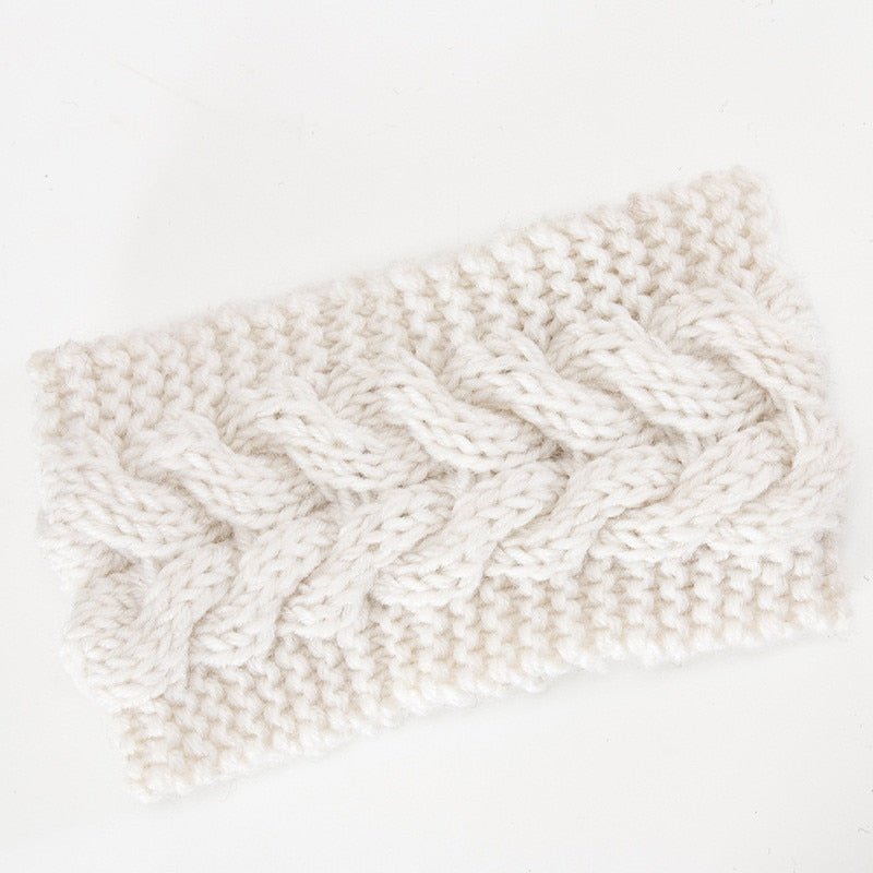 Winter Warmer Ear Knitted Headband - Rose In Concrete 🥀