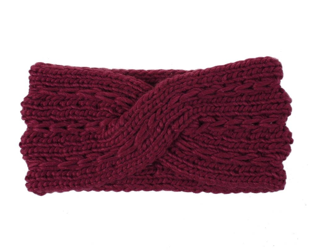 Winter Warmer Ear Knitted Headband - Rose In Concrete 🥀