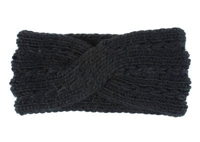 Winter Warmer Ear Knitted Headband - Rose In Concrete 🥀