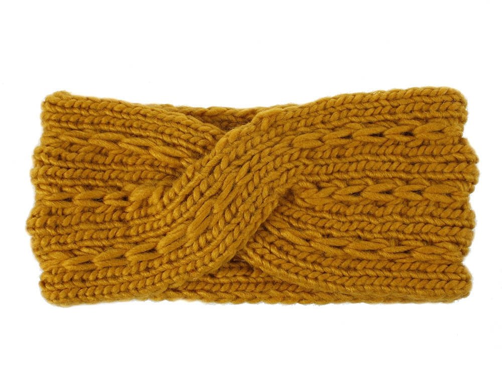 Winter Warmer Ear Knitted Headband - Rose In Concrete 🥀