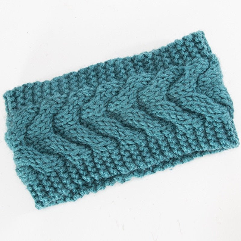 Winter Warmer Ear Knitted Headband - Rose In Concrete 🥀