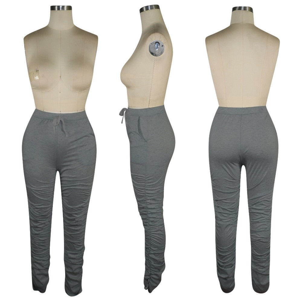 Stacked Leggings - Rose In Concrete 🥀