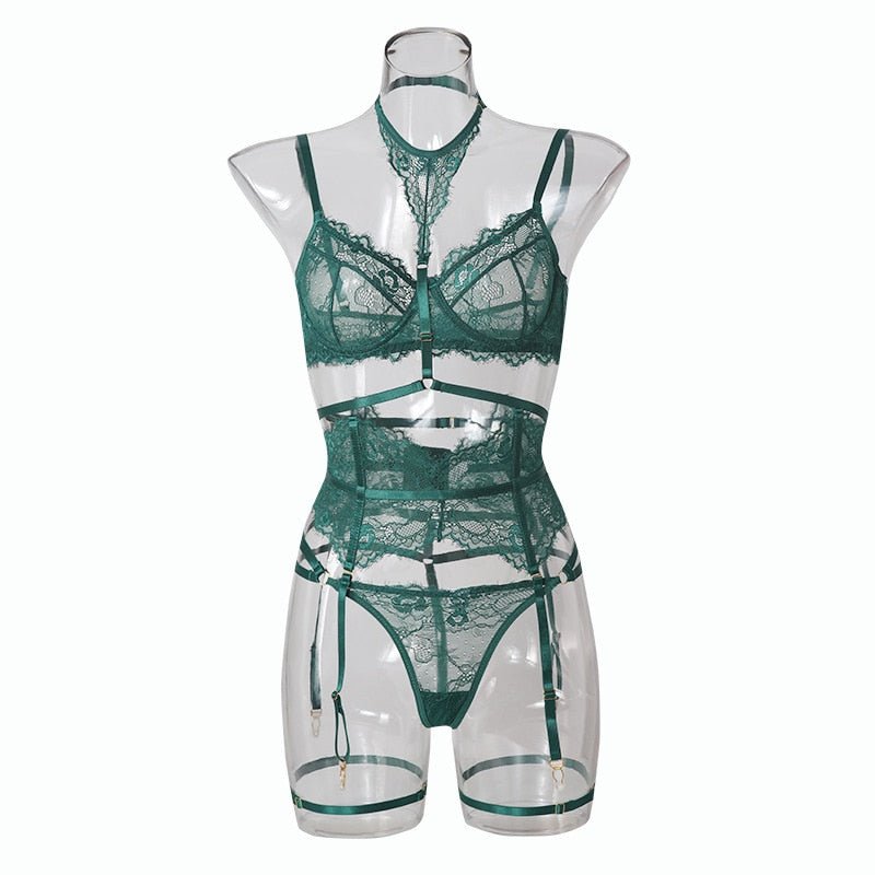 In a Chokehold Lingerie Set - Rose In Concrete 🥀