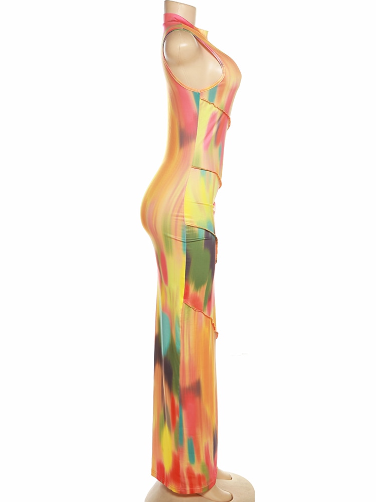 Colorful Maxi Dress - Rose In Concrete 🥀