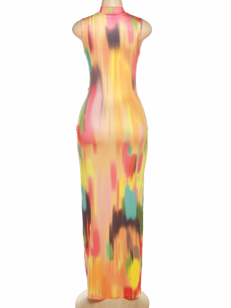 Colorful Maxi Dress - Rose In Concrete 🥀