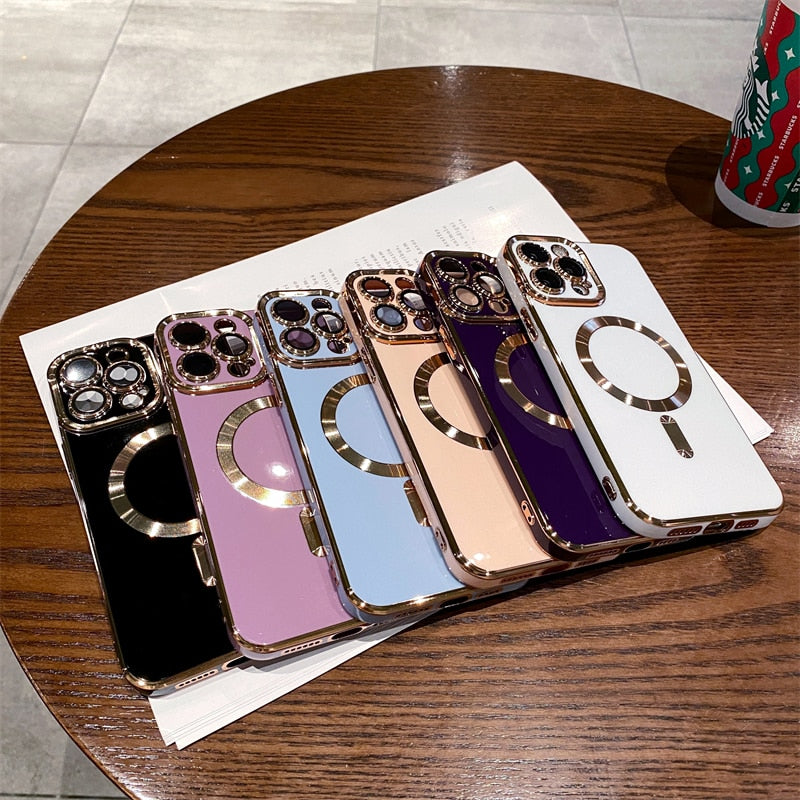 Collection 3: Magsafe Chrome Phone Case - Rose In Concrete 🥀
