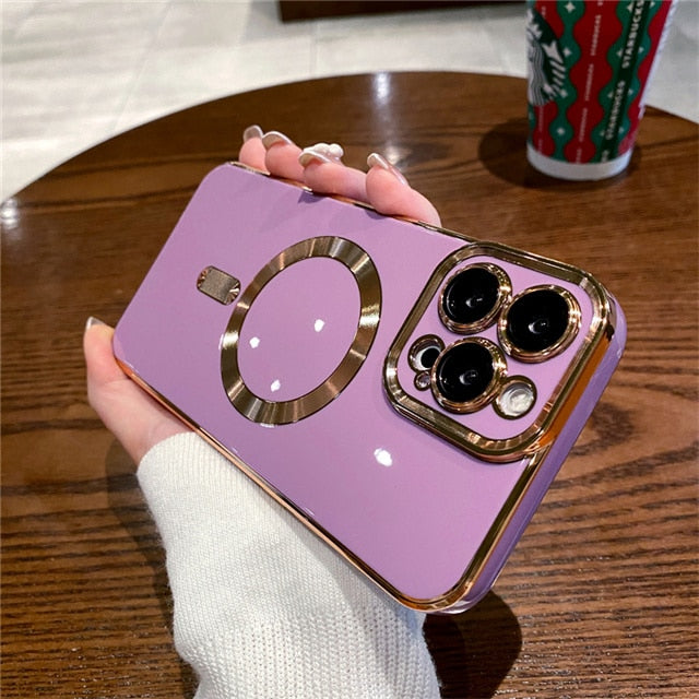 Collection 3: Magsafe Chrome Phone Case - Rose In Concrete 🥀