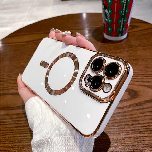 Collection 3: Magsafe Chrome Phone Case - Rose In Concrete 🥀