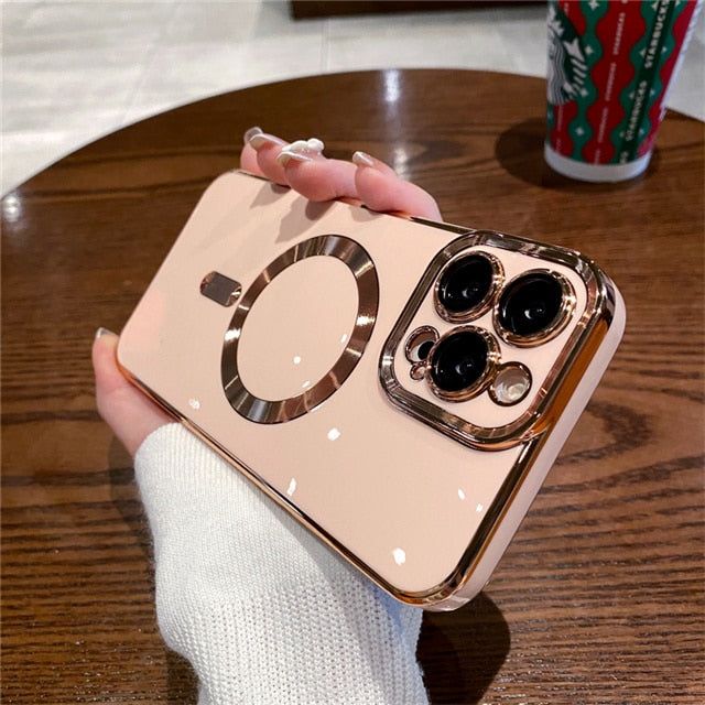 Collection 3: Magsafe Chrome Phone Case - Rose In Concrete 🥀