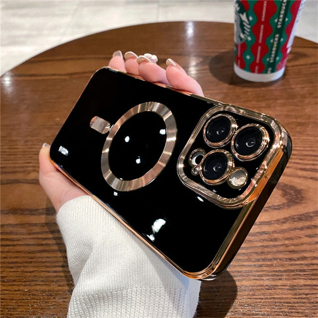 Collection 3: Magsafe Chrome Phone Case - Rose In Concrete 🥀
