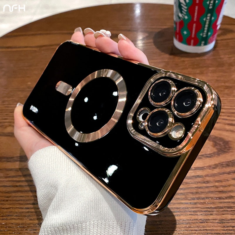 Collection 3: Magsafe Chrome Phone Case - Rose In Concrete 🥀
