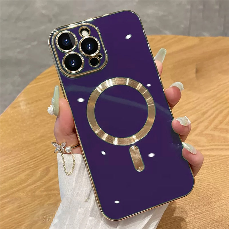 Collection 3: Magsafe Chrome Phone Case - Rose In Concrete 🥀