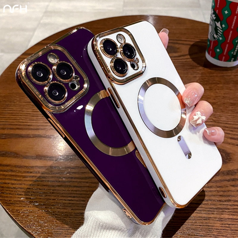 Collection 3: Magsafe Chrome Phone Case - Rose In Concrete 🥀