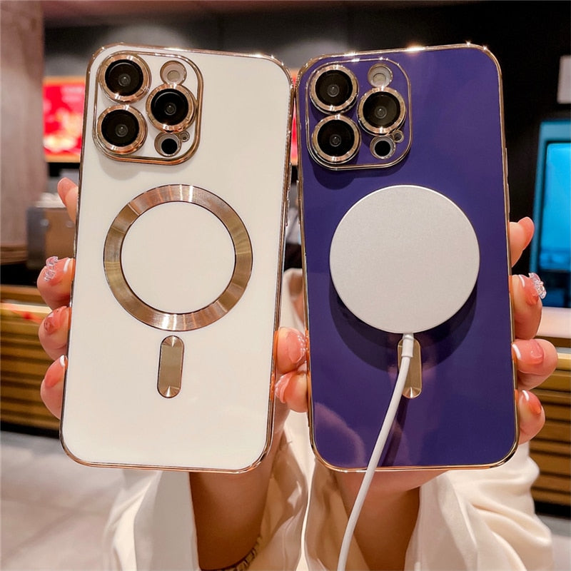 Collection 3: Magsafe Chrome Phone Case - Rose In Concrete 🥀