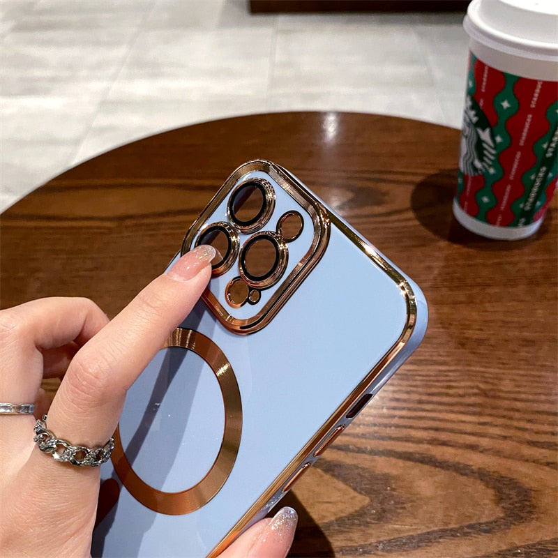 Collection 3: Magsafe Chrome Phone Case - Rose In Concrete 🥀