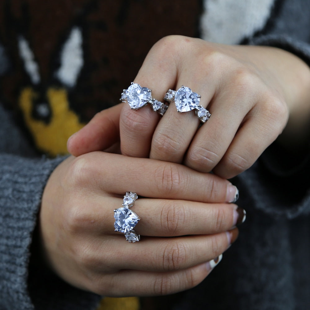 Full of Hearts Ring - Rose In Concrete 🥀