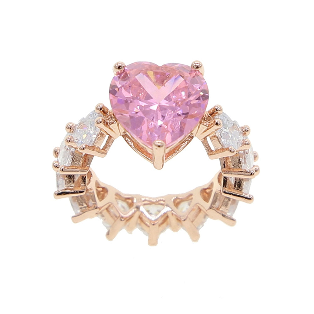 Full of Hearts Ring - Rose In Concrete 🥀