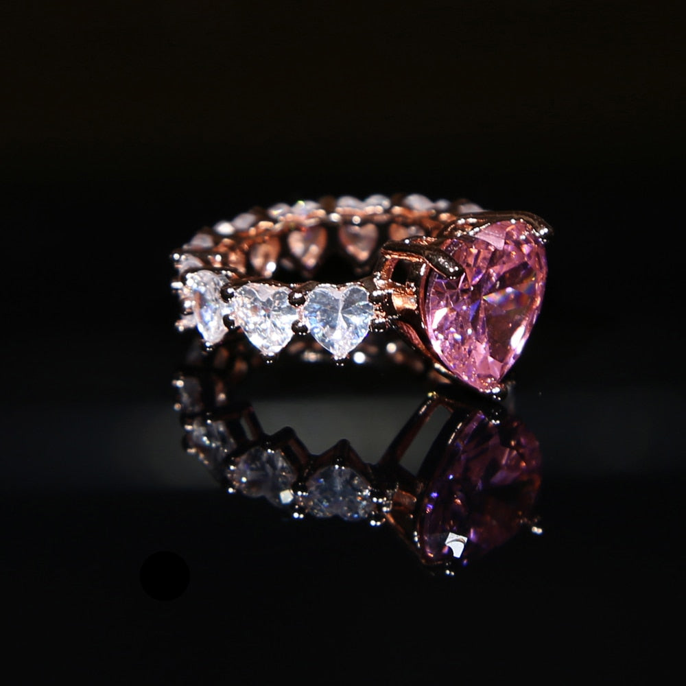 Full of Hearts Ring - Rose In Concrete 🥀