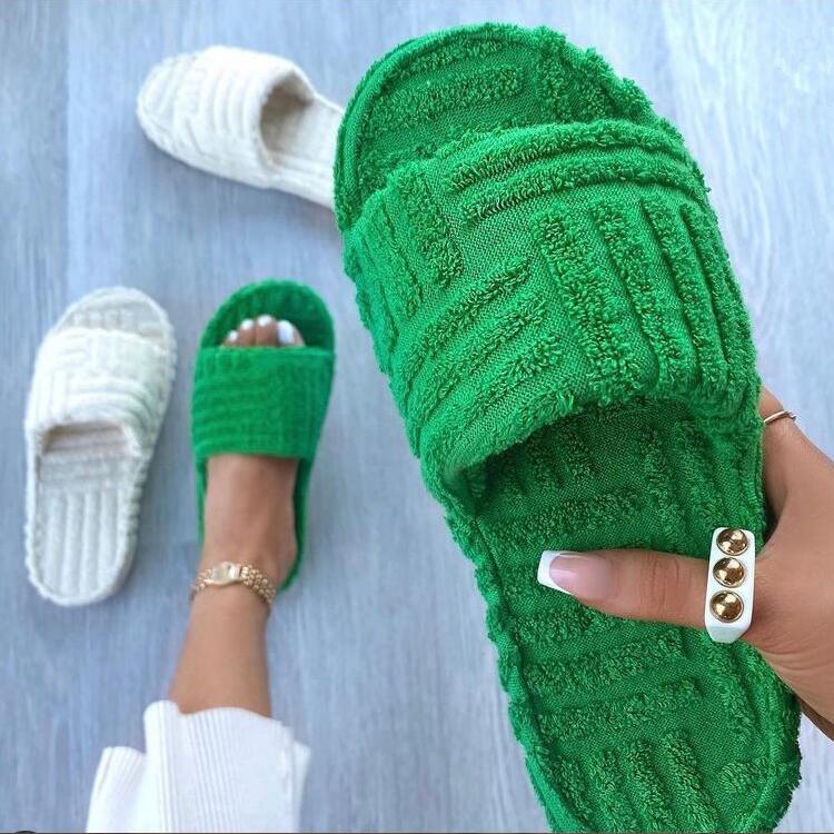Stay in Line Slippers - Rose In Concrete 🥀