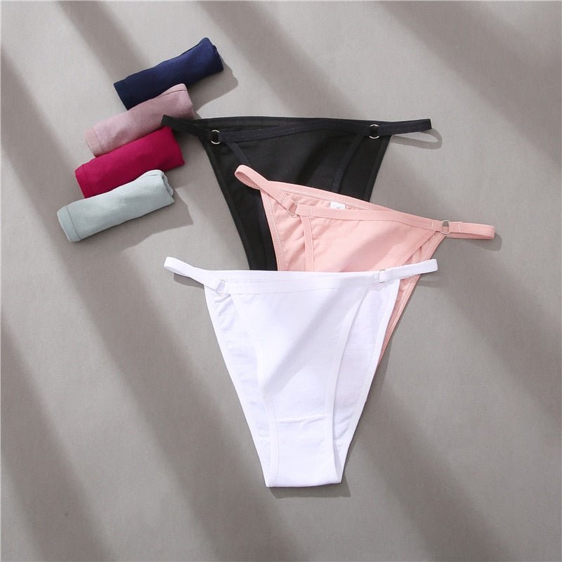Hoop Design Bikini Underwear 5 Pc Set - Rose In Concrete 🥀