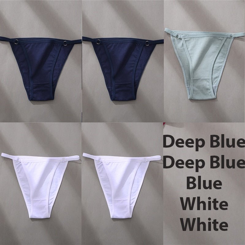Hoop Design Bikini Underwear 5 Pc Set - Rose In Concrete 🥀