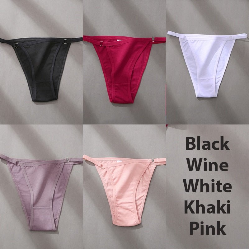 Hoop Design Bikini Underwear 5 Pc Set - Rose In Concrete 🥀
