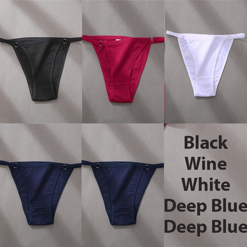 Hoop Design Bikini Underwear 5 Pc Set - Rose In Concrete 🥀
