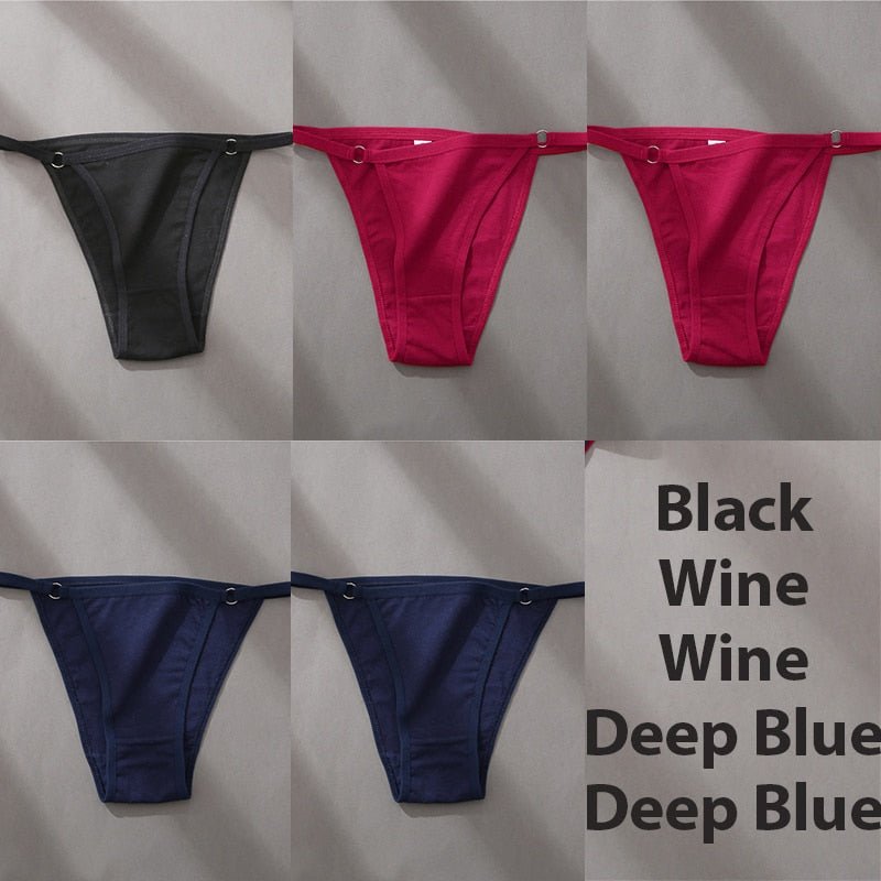 Hoop Design Bikini Underwear 5 Pc Set - Rose In Concrete 🥀