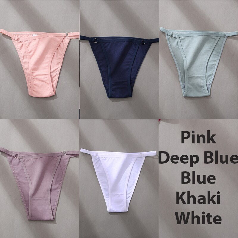 Hoop Design Bikini Underwear 5 Pc Set - Rose In Concrete 🥀