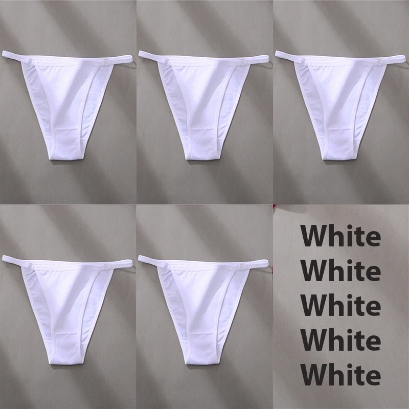 Hoop Design Bikini Underwear 5 Pc Set - Rose In Concrete 🥀
