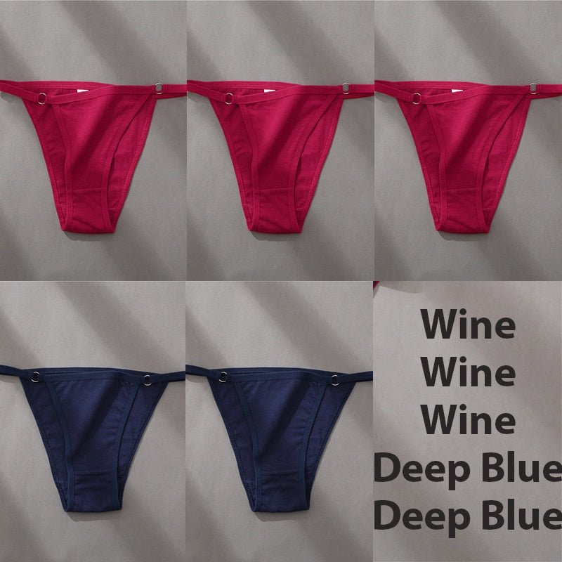 Hoop Design Bikini Underwear 5 Pc Set - Rose In Concrete 🥀