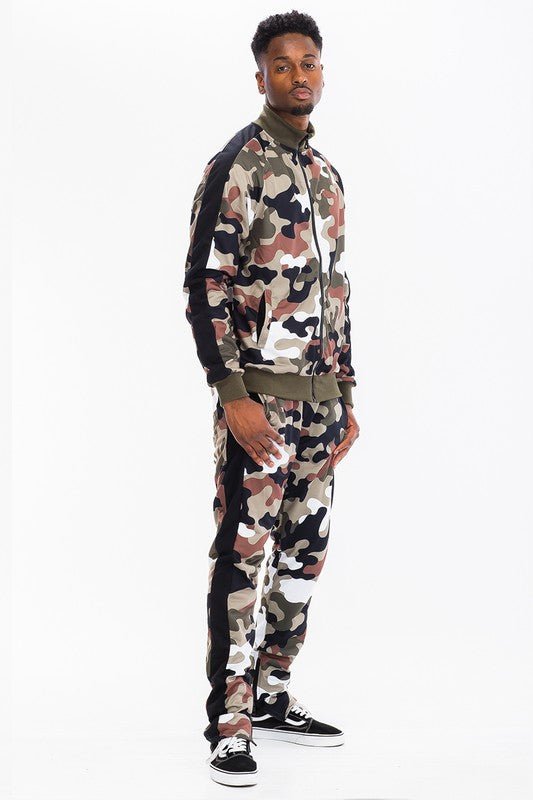 Camo Tracksuit Set - Rose In Concrete 🥀
